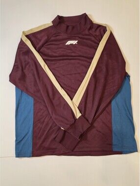 Formula 1 PacSun Recycled Sector Long Sleeve T-Shirt Size Medium Maroon